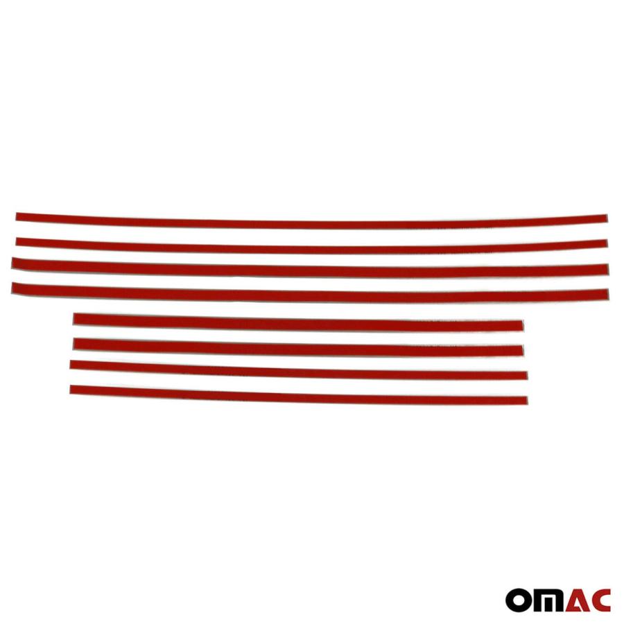 【気質アップ】 OMACオートモーティブアクセサリースカッフプレートブラッシュクロムドアシル|カードアエントリーガード|ステッププロテクタースチール8個入。メルセデス・
