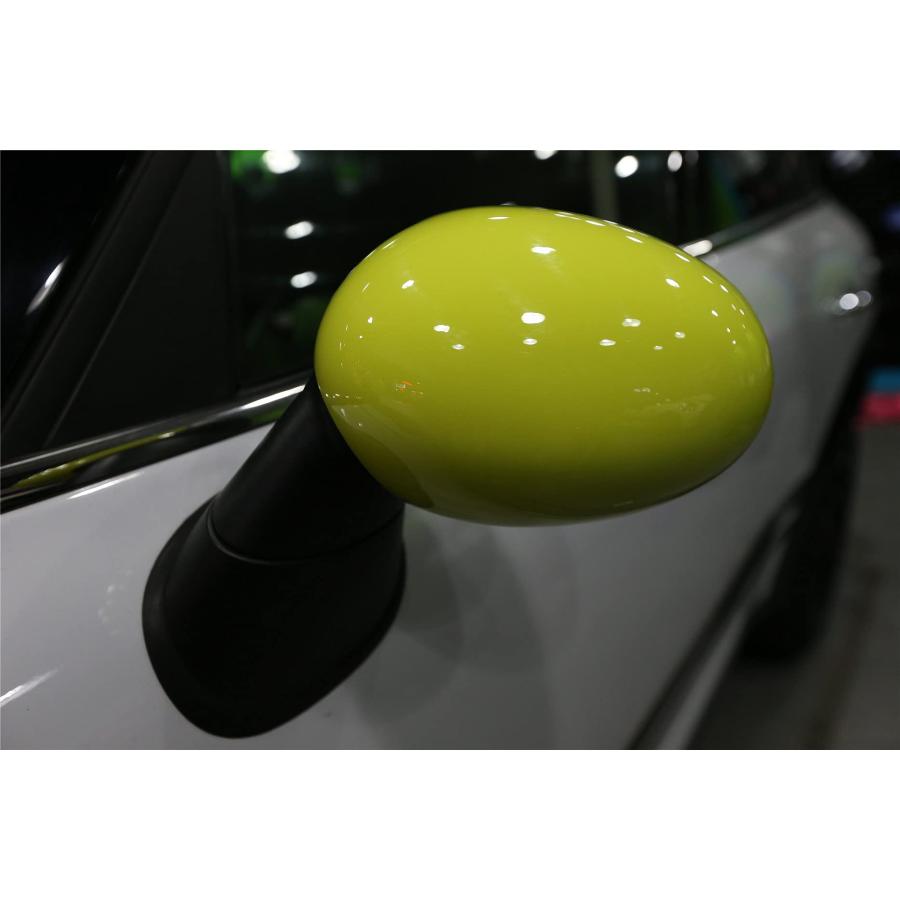 セールの通販 ミニクーパーR 55-R 61 2006-2016 (Rシリーズ無動力電動折りたたみミラー付黄色)対応サイドウィングリアビューミラーケースカバーキャップ