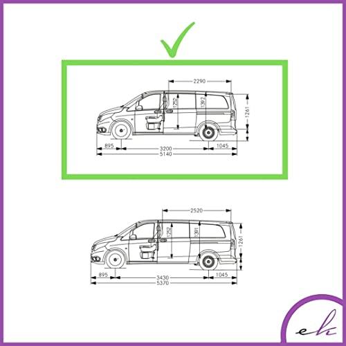 セールスプロモーション Mercedes Metris Short W 447 SWB (Vito/Viano) 対応ERKULルーフレール2014-2022|耐候性ルーフラックサイドレールl屋根上荷物運搬車、カヌー、スノーボード