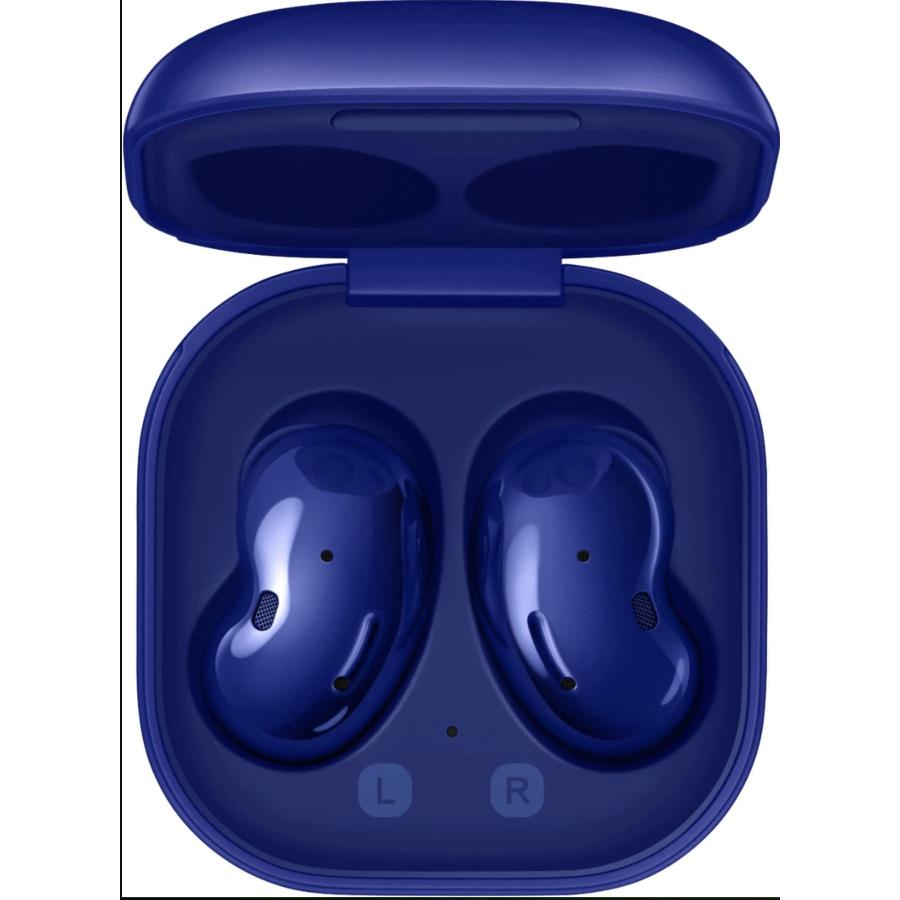 中日キャンプ SAMSUNG Galaxy Buds Live True Wireless Earbuds (米国版、アクティブノイズキャンセリング、ワイヤレス充電ケース付属) Mystic Blue、SM-R 180 NZBAXAR