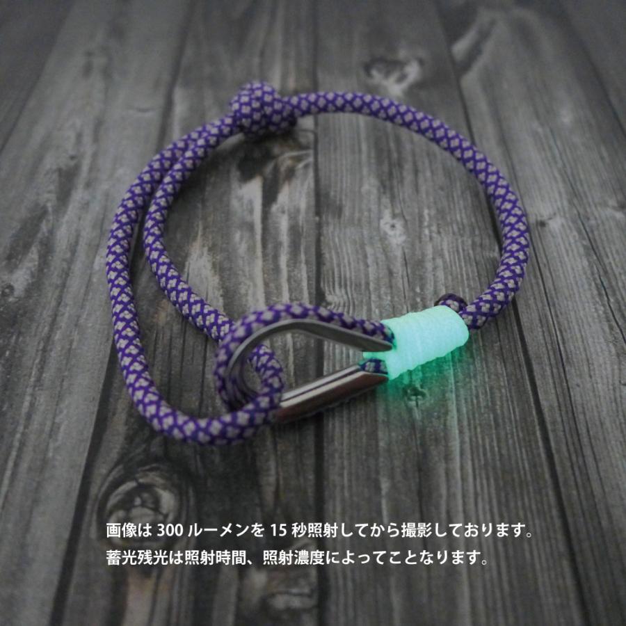 ロイヤルブリーズ パラコード ブレスレット EDC チャチャ ムラサキ 紫