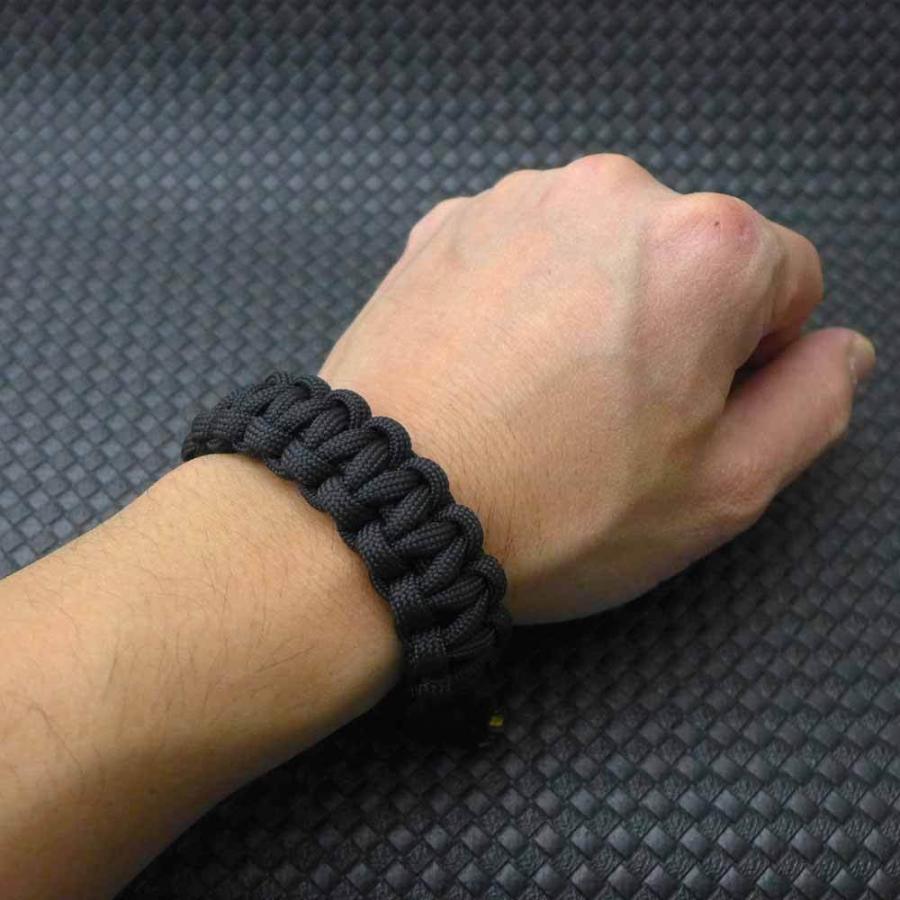 Topologie 黒 パラコード ブレスレット Topologie 黒 パラコード ブレスレット