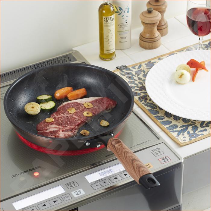 竹原製缶 フライパン 深型 24cm 日本製 IH対応 和楽 PLUS 和楽プラス