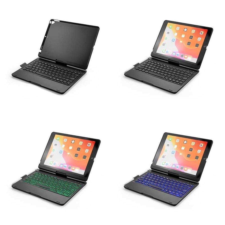 2020年 第8世代 iPad 10.2/iPad 9.7 /air1/pro9.7/ air2/ iPad pro10.5/air3用/ iPad pro11選択可能 キーボードケース 7色LEDバックライト bluetoothキーボード|royal-monster|02