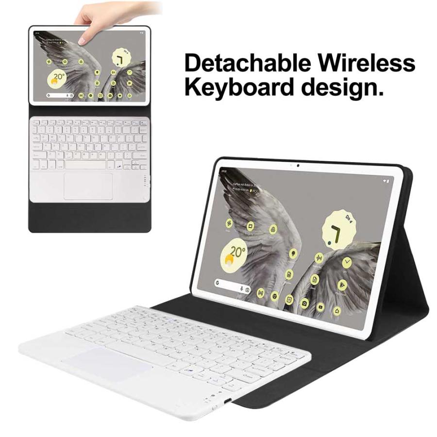 Google Pixel Tablet 10.95inch用 超薄レザーケース付き タッチパッド