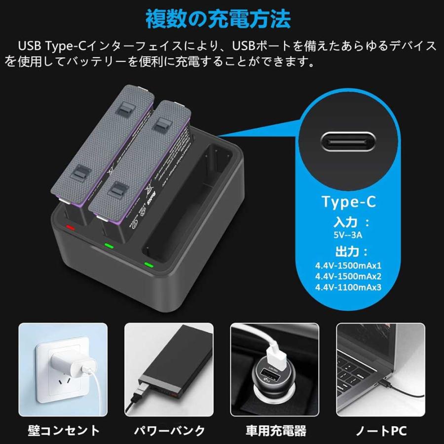 インスタ360X4 Insta360 X4 専用 急速充電 バッテリーチャージャー 