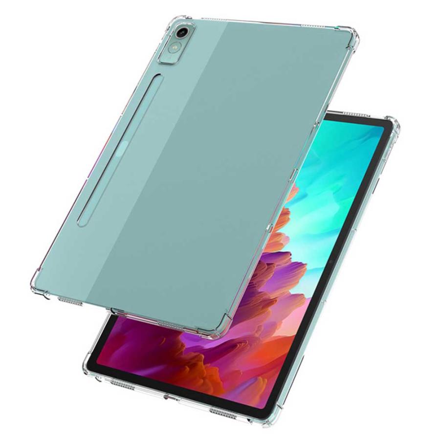 Lenovo Tab P12 12.7inch ZACH0002JP XiaoXin Pad Pro 12.7インチ タブレットケース 四角保護クリア 透明 TPU素材 保護カバー 背面ケース 超軽量 極薄 送料無料｜royal-monster｜02