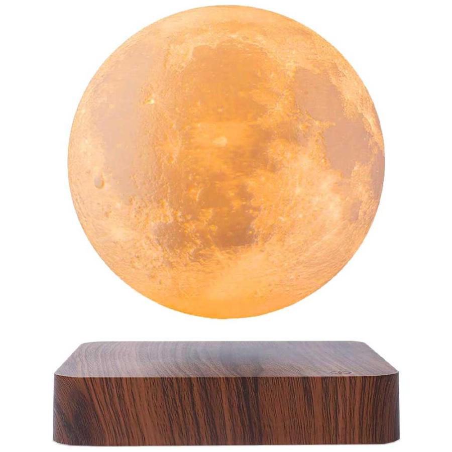 【送料無料】磁気浮上 月ライト 浮遊 月ランプ ナイトライト テーブルランプ 回転 ムーンライト  間接照明 月面3Dプリント模様 【16色切替】｜royal-monster｜02