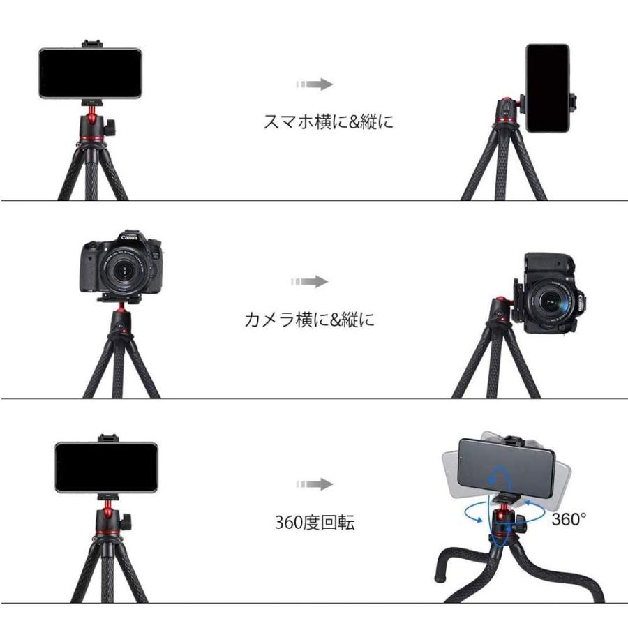 送料無料 一眼レフ デジカメ 対応 スマホ ホルダー付 1/4カメラネジ