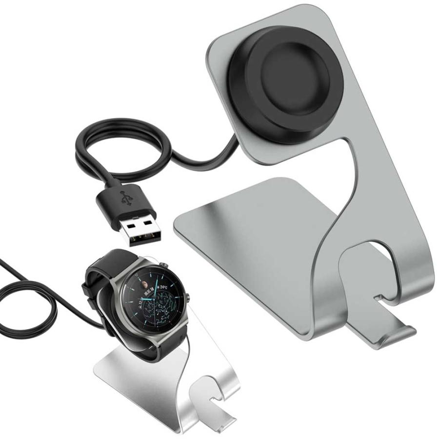 HUAWEIファーウェイ  GT4 スマートウォッチ　ケース47ｍｍ（1.85 inch）箱　充電器　取扱説明書付　ブラック　送料無料 Amazon | 2 in 1 Huawei スマートウォッチ 充電器 ファーウェイ watch