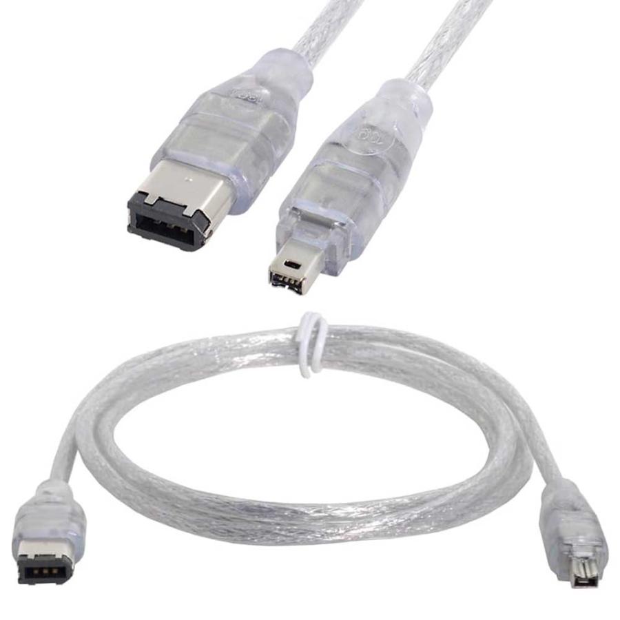 IEEE1394 ケーブル 1.2m 4ピン IEEE1394（i.LINK・DV）6ピン IEEE1394（FireWire）パソコン ...