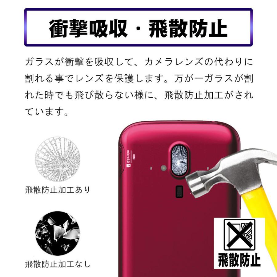 らくらくスマートフォン F-52B カメラレンズフィルム 硬度9H 保護フィルム 自動吸着 超薄 99％高透過率 耐衝撃 飛散防止｜royal-monster｜07