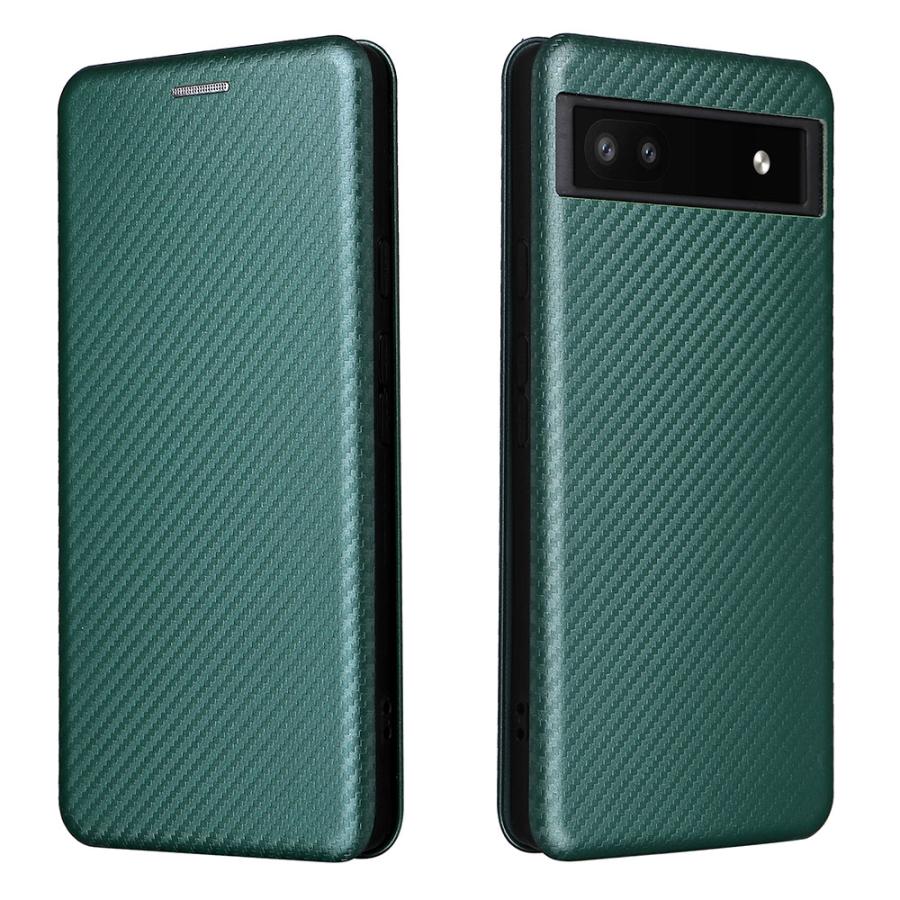Google Pixel グーグルピクセル6a ケース 手帳型 炭素繊維カバー 6a