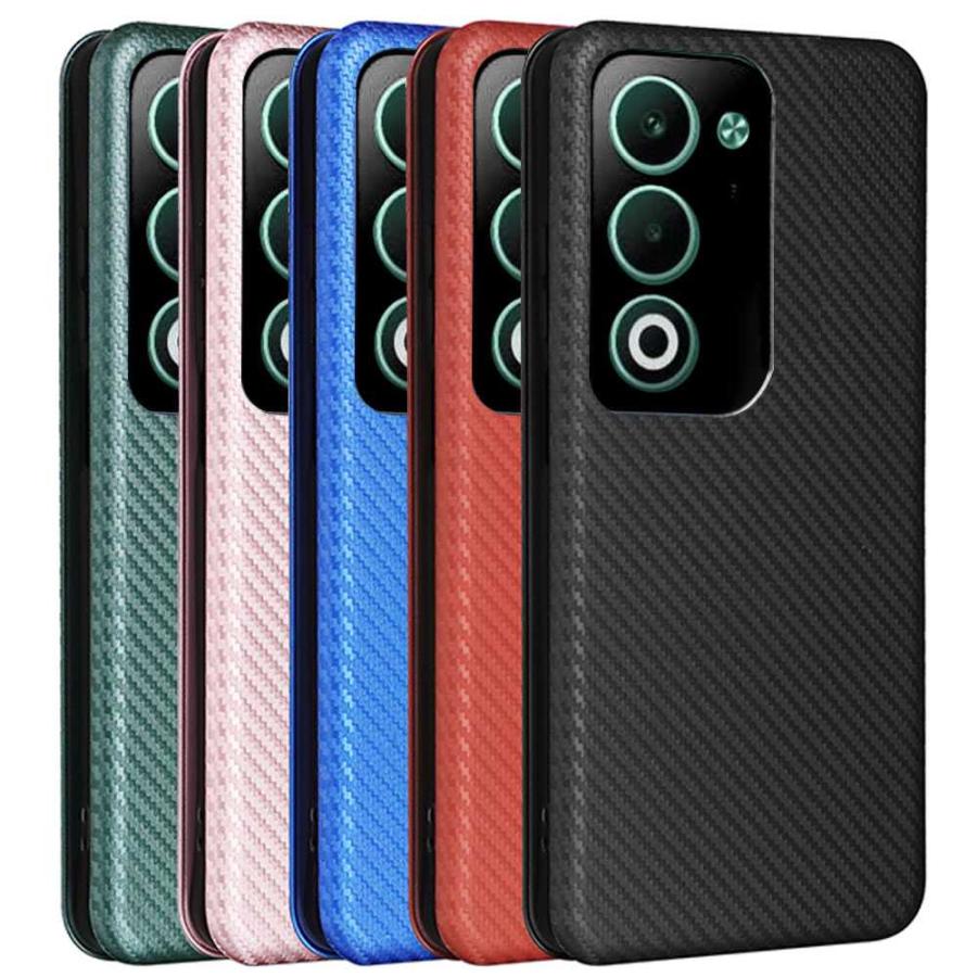 OPPO A5 5G OPG06 CPH2735 ケース カバー 手帳型 薄型 カーボン