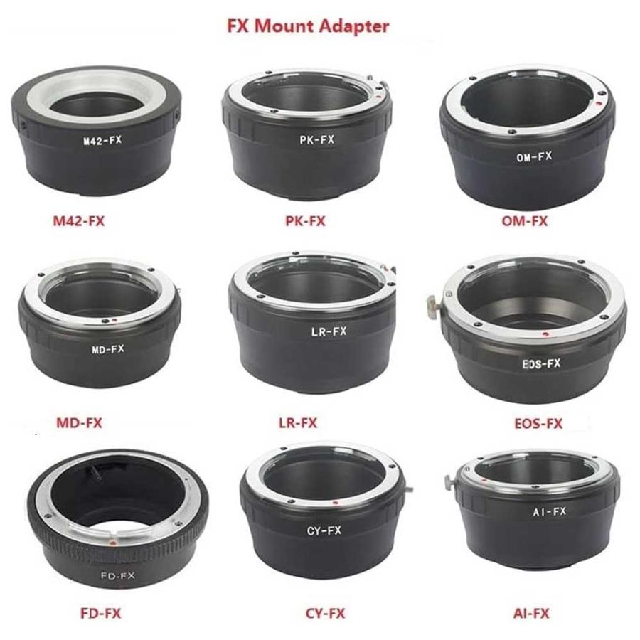 FUJIFILM M42/PK/OM/MD/LR/EOS/FD/CY/AIマウント → フジ X FUJIFILM M42/PK/OM/MD/LR/EOS/FD/CY/AIマウント → フジ X