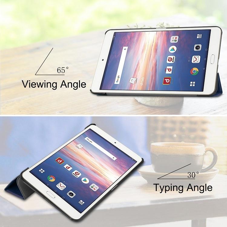 dtab ドコモ ディータブ d-02k ケース カバー 三つ折り docomo Compact