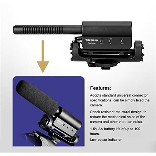 一眼レフカメラ ビデオカメラ 動画撮影用 外部マイク : Royal-Monster