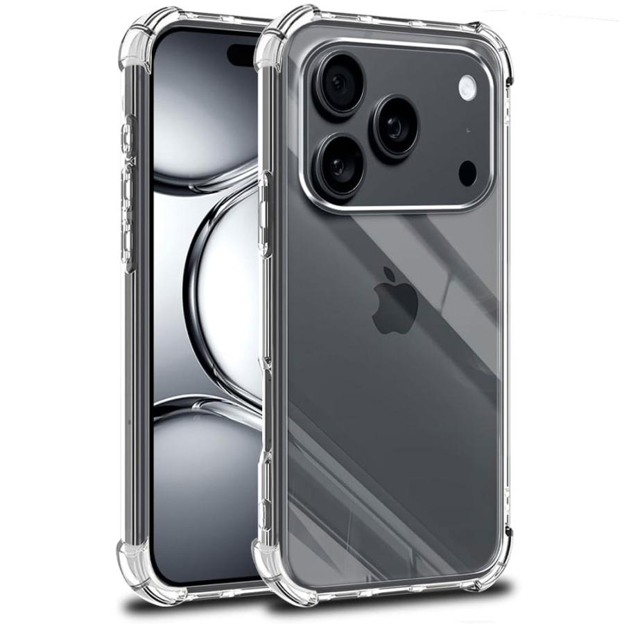 iPhone17 シリーズ用四角保護TPUクリアケース Pro 17 Air 17Pro Max