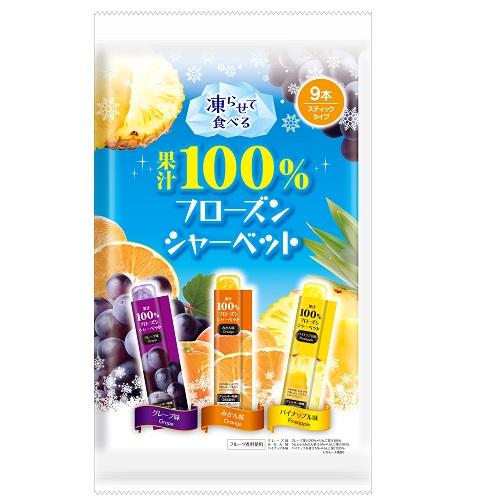 リボン 9本果汁100％フローズンシャーベット 9本×12袋 : ロイヤル 