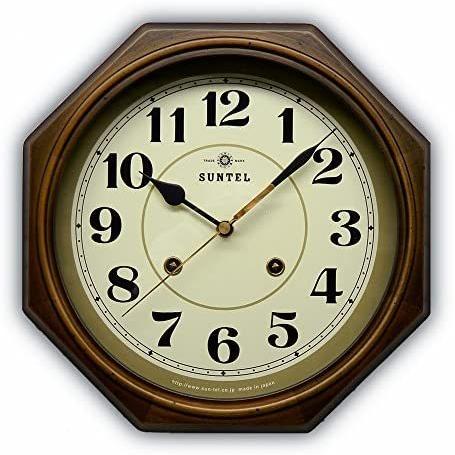 さんてる(Suntel) 掛け時計 アンティークブラウン Φ28.5×5.5cm (アンティークブラウン Φ28.5×5.5c)