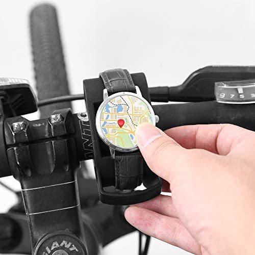 Leetaker 自転車腕時計マウント 自転車腕時計ホルダー コンピューター 