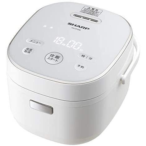 【美品】 シャープ 炊飯器 マイコン 3合 パン調理機能 ホワイト KS-CF05B-W (ホワイト 3合) 炊飯器