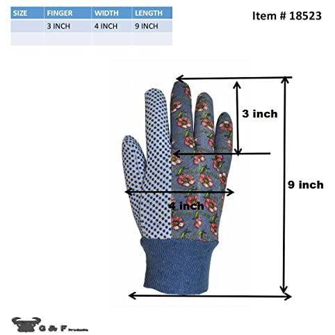 (Medium) - G & F 1852-3 Women Soft Jersey Garden Gloves, Women Work Gloves,｜royal-shop｜05