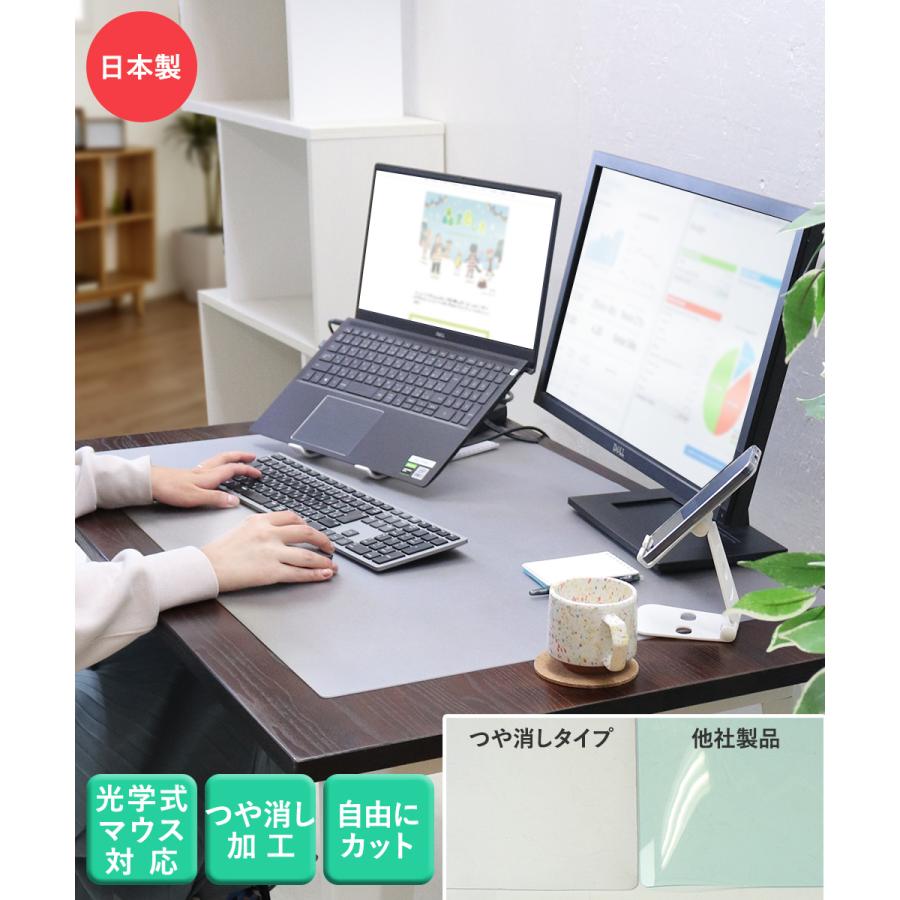デスクマット 透明 90cm×60cm | おしゃれ 子供 学習机 傷防止 クリア