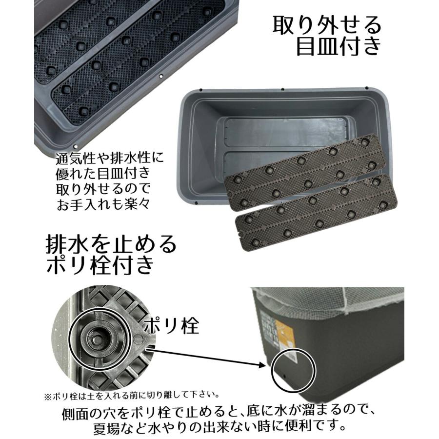 プランター ボックス 長方形 ベジタブル＆フラワー ガーデンプランター