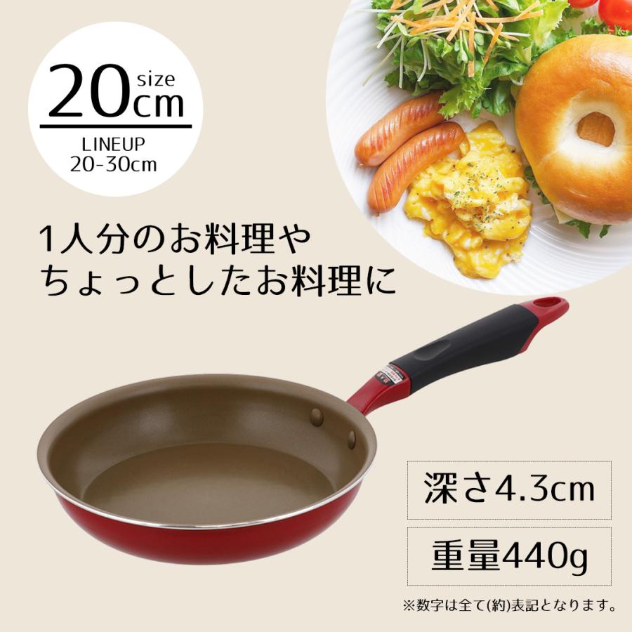 フライパン 20cm LIVPLUS スピンコート ND-2771 ガス火 IH対応 オール熱源 | ih 20 フライパンIH 20センチ IH アルミ ガス ミニ |  | 05