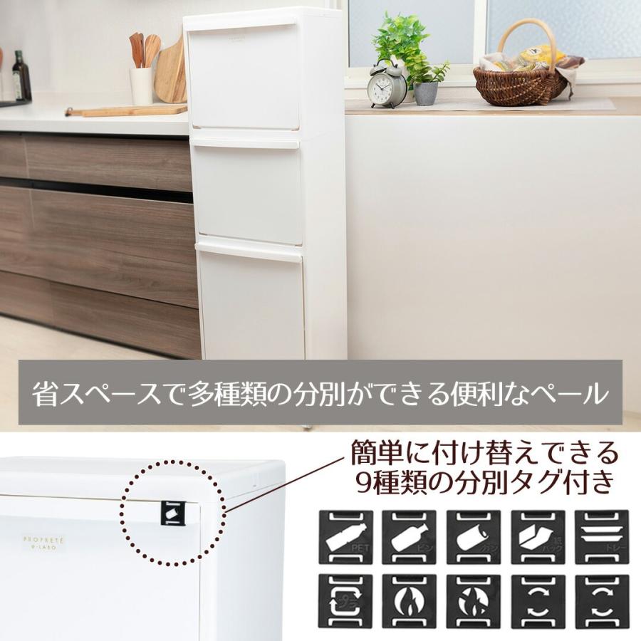 ゴミ箱 ペール 多段 分別 3段 Boite×e-LABO PROPRETE×e-LABO 分別