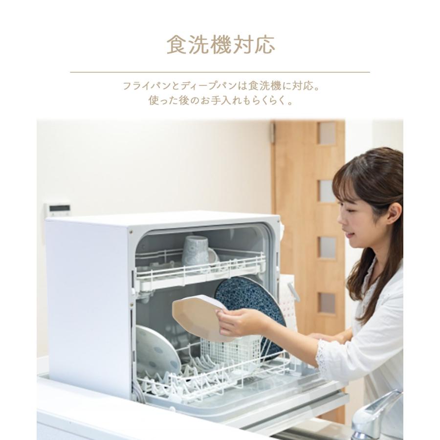 お皿にもなる IH ワンハンドルフライパン 4点セット テラゾーキッチン