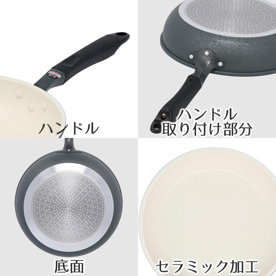 爆買 セラミック フライパン IH ガス 30cm アリエッタネクスト ND-3614
