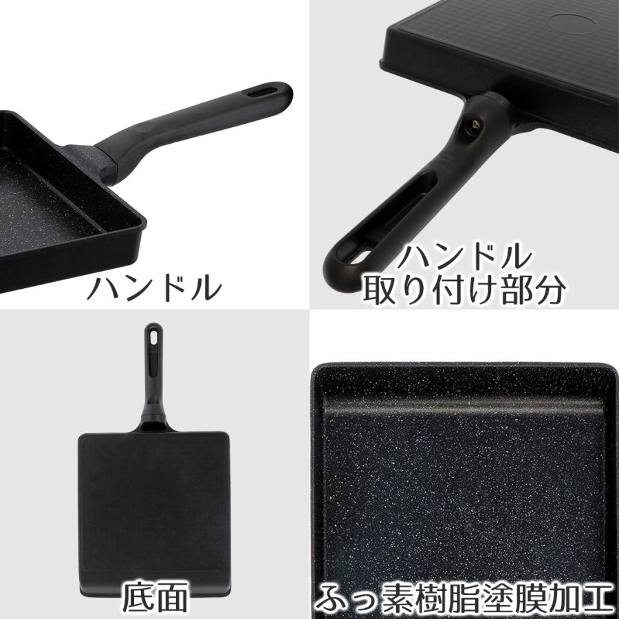 でかすぎる! 卵焼き器 ガス火専用 23×25cm LivPlus | ガス火 ガス対応 卵焼き機 玉子焼き器 玉子焼き機 エッグパン 特大 大 洗いやすい 汚れが |  | 04