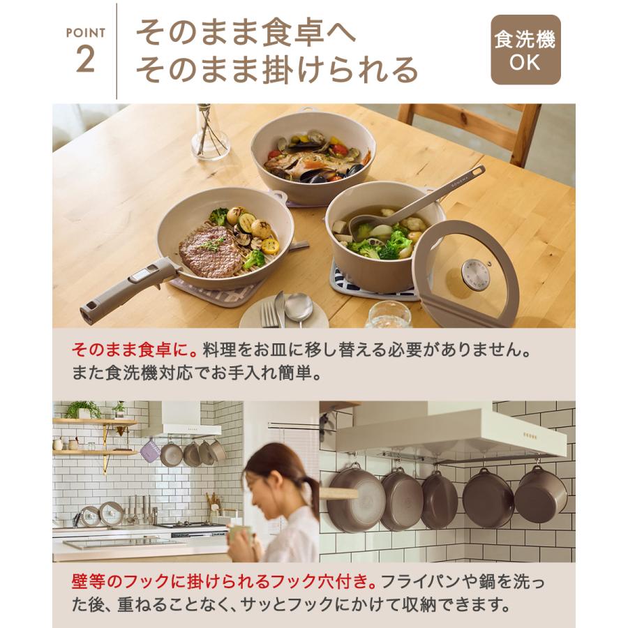 公式販売店】 フライパン セット SONOMA | IH ガス火対応 取っ手が