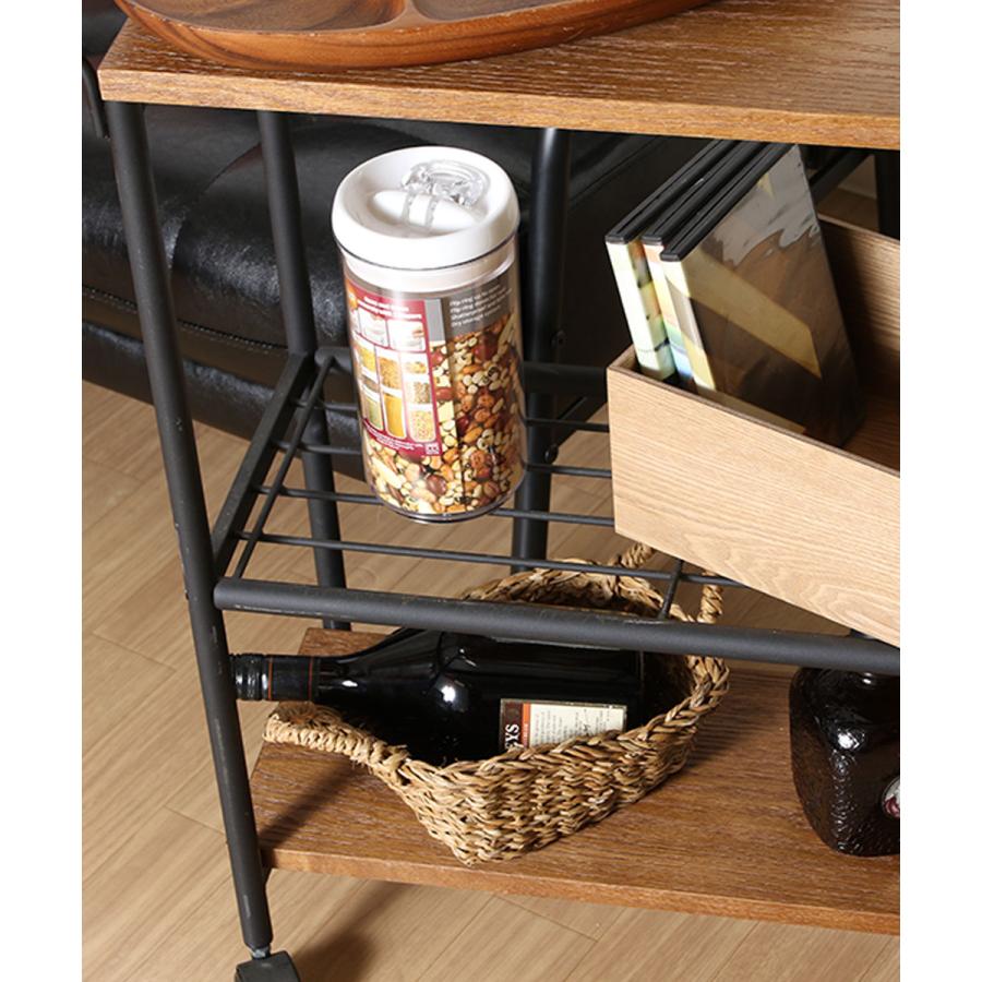 ワゴン 3段 キャスター付き レアル 不二貿易 | サイドワゴン