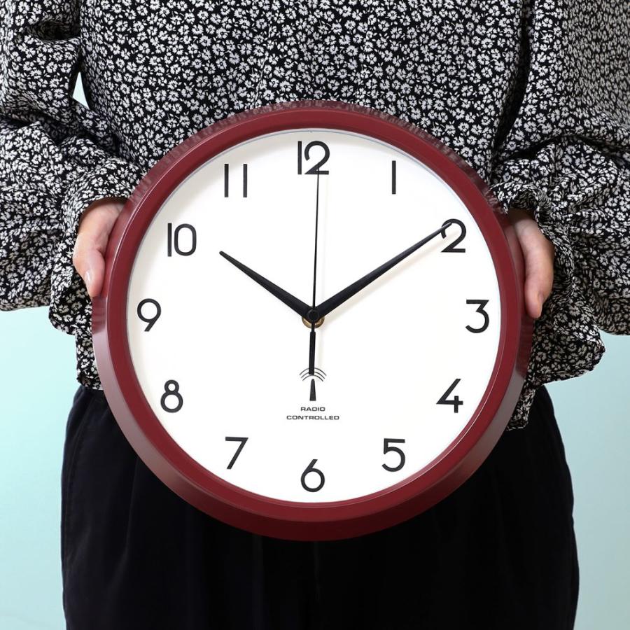 電波 掛け時計 直径27cm カペラ 北欧テイスト 電池式 不二貿易 | 時計