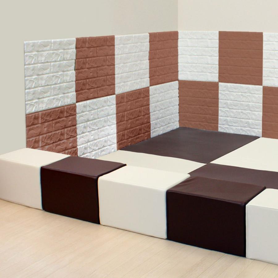 貼れる柔らか レンガパネル 枚 セーフティーグッズ 保護パネル キッズルーム 子供 安全グッズ プレイルーム Diy デコレーション ウォールステッカー キッズ C024 ロイヤル通販 通販 Yahoo ショッピング