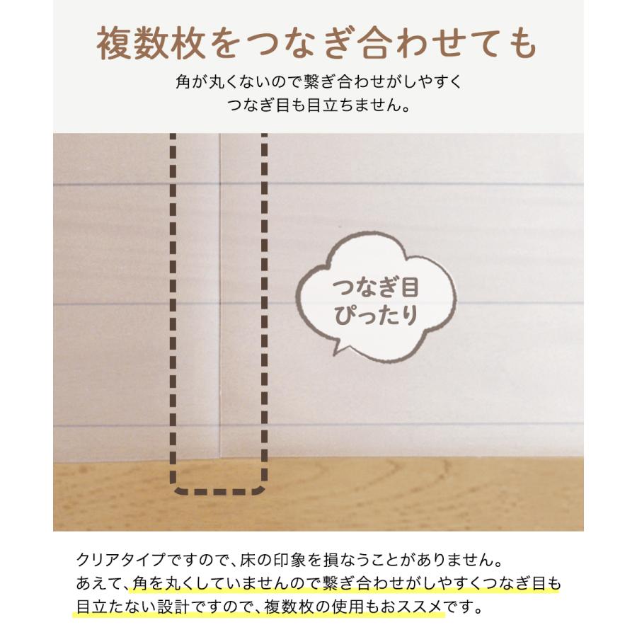 チェアマット 透明 クリア おしゃれ 122 × 91cm 厚さ1.5mm 日本製 | マット デスクマット フロアマット |  | 03