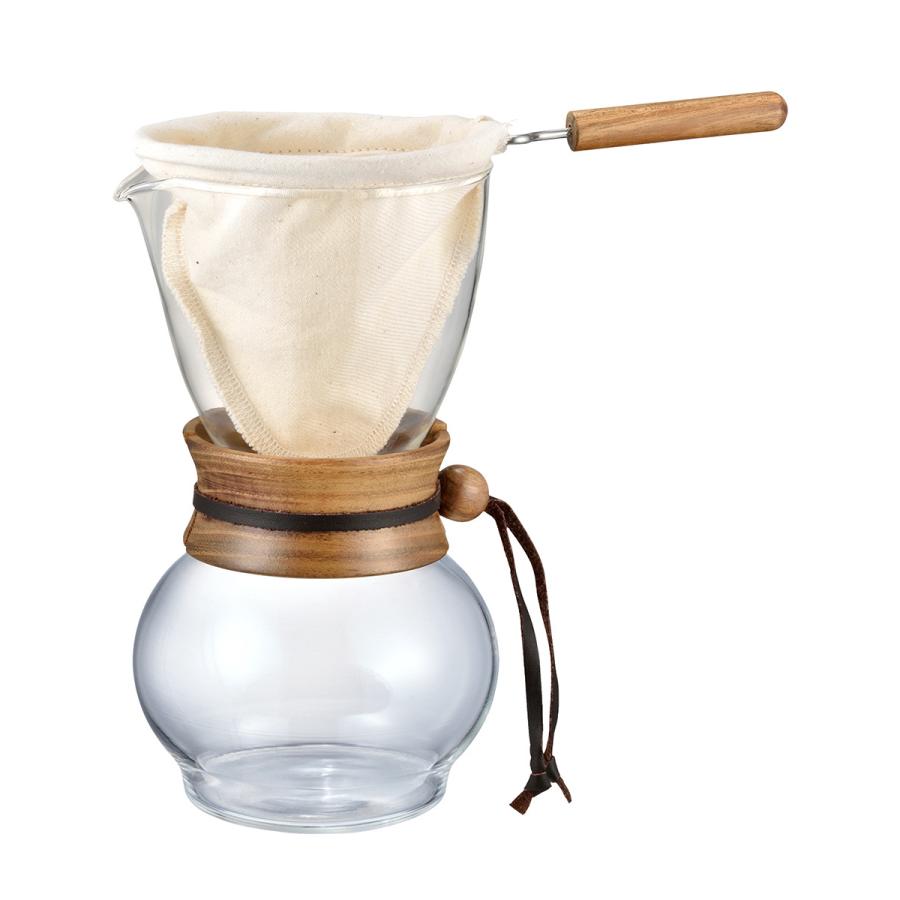 HARIO ネルドリップコーヒー ドリップポット・ウッドネック 3人用