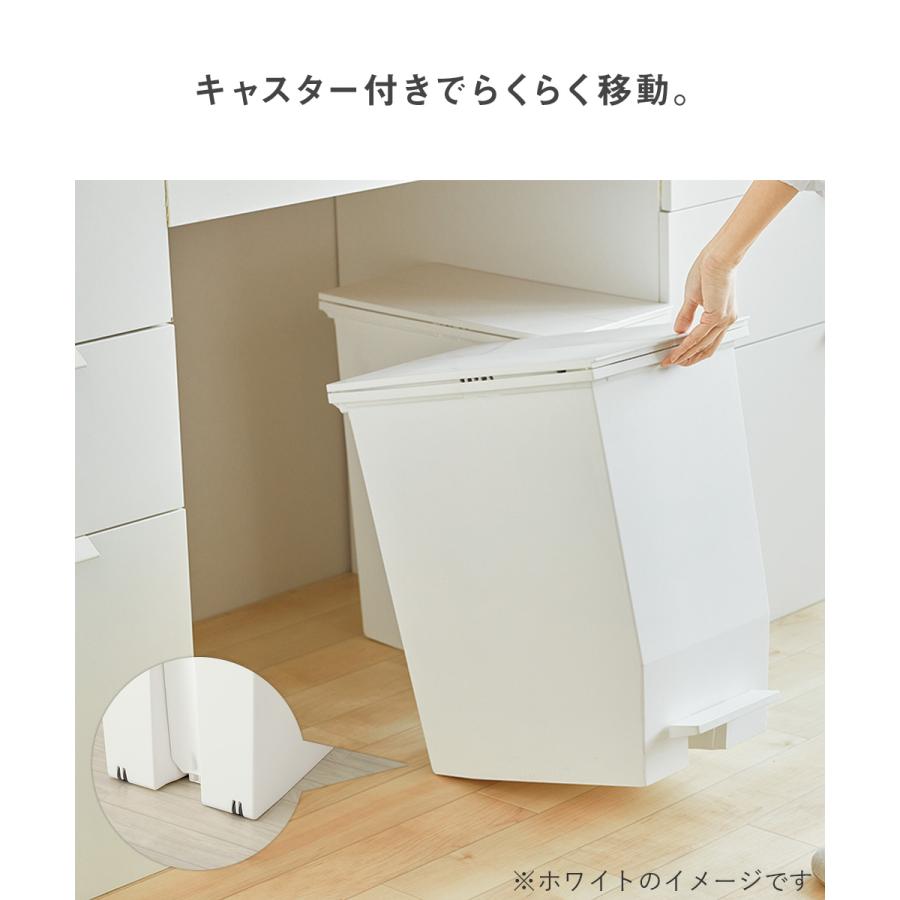 SOLOW ソロウ ペダル オープンツイン ゴミ箱 45L 2個セット ブラック | ごみ箱 ダストボックス ゴミ入れ 45リットル トラッシュカン ゴミ箱 ごみばこ ごみ入れ_4