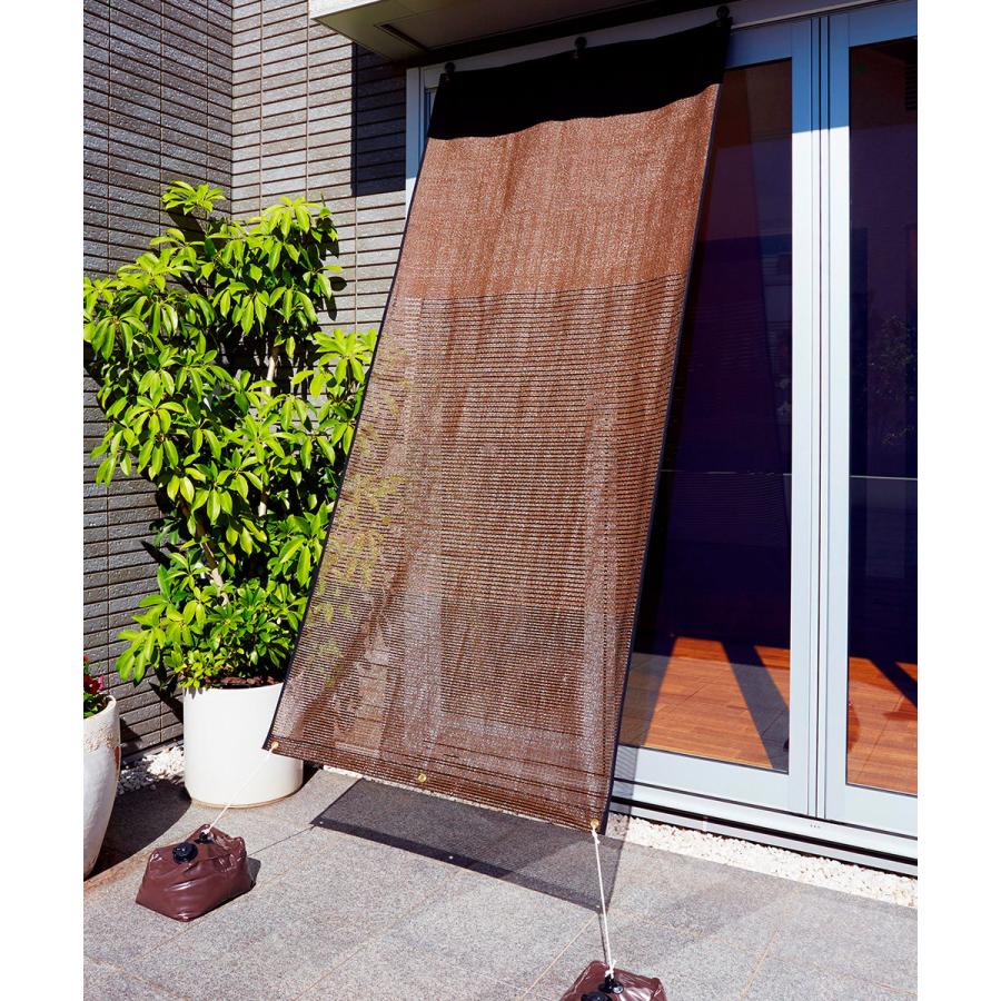 4段階スリットシェード 2m x 3mの2個セット 4段階スリットシェード 2m×2m ワタナベ工業 | すだれ 屋外