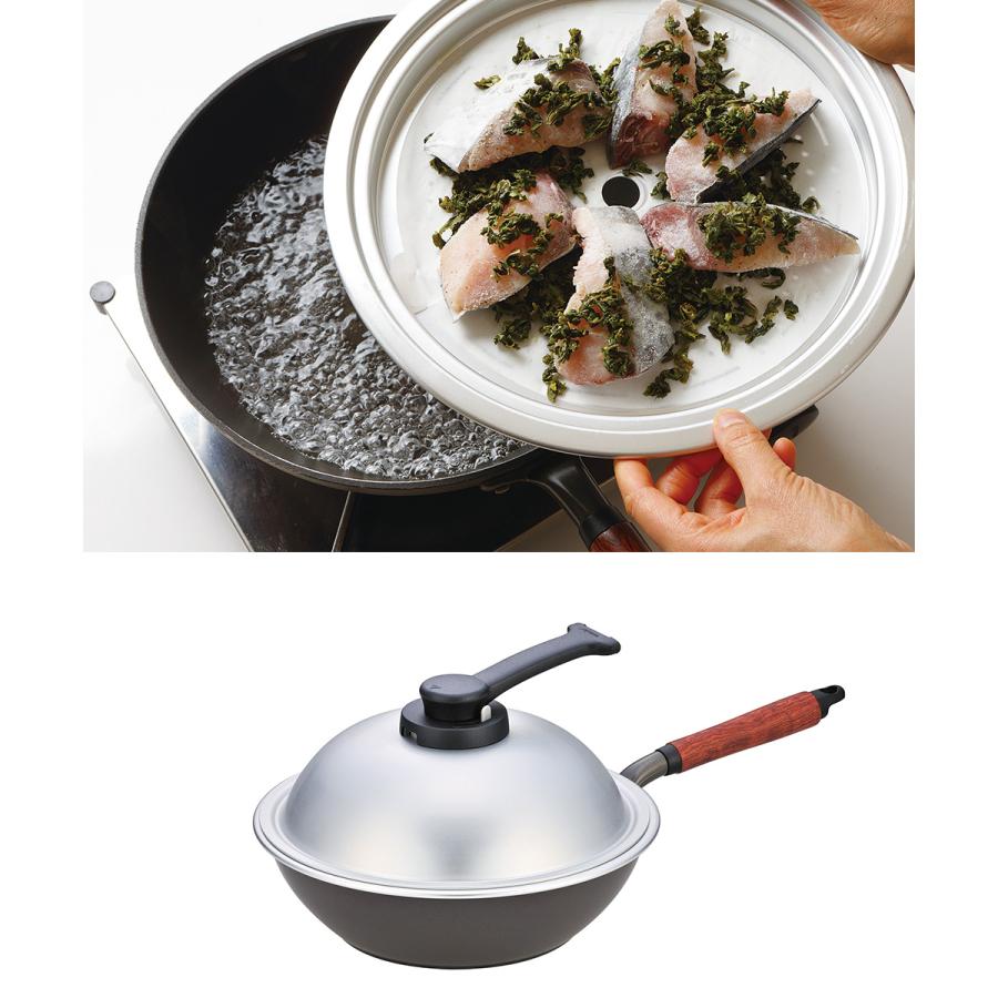 ウーウェンパン　深型フライパン　ガス28cm北陸アルミ　テフロン ウーウェンパン 深型フライパン ガス28cm北陸アルミ テフロン 【公式通販】