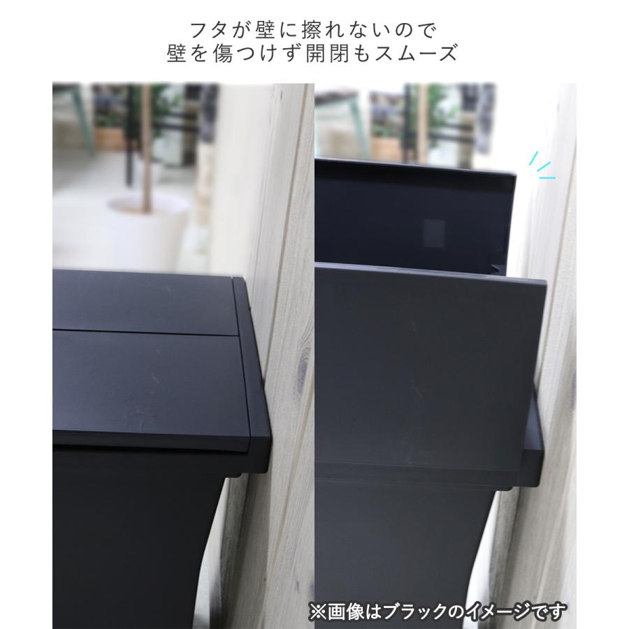 エバン 両開き ペダルペール 30L ホワイト 3個セット アスベル 日本製 | ゴミ箱 ゴミ箱30L ペダル式 ペダル式ゴミ箱 キッチンゴミ箱 ごみ箱 ごみ箱30L_4