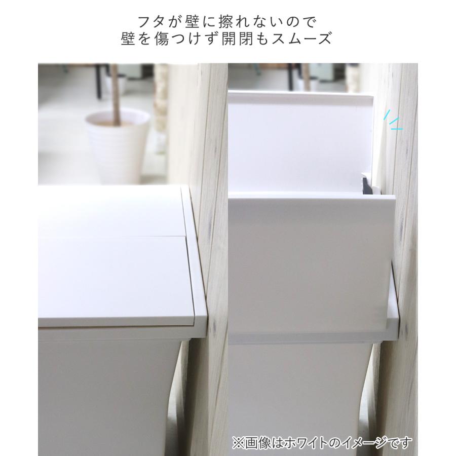 エバン 両開き ペダルペール 40L ブラック 3個セット アスベル 日本製 | ゴミ箱 ゴミ箱40L ペダル式 ペダル式ゴミ箱 キッチンゴミ箱 ごみ箱 ごみ箱40L_4