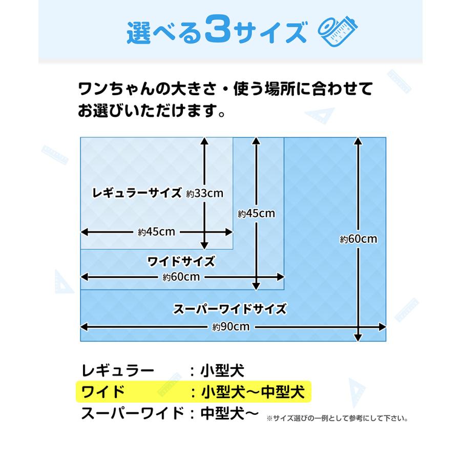 使い捨て お徳用 ペットシーツ 薄型 ワイド 45×60cm 400枚 TA223-531-003 スリーアローズ | ペットシート ペット シーツ シート ペット｜royal3000｜06