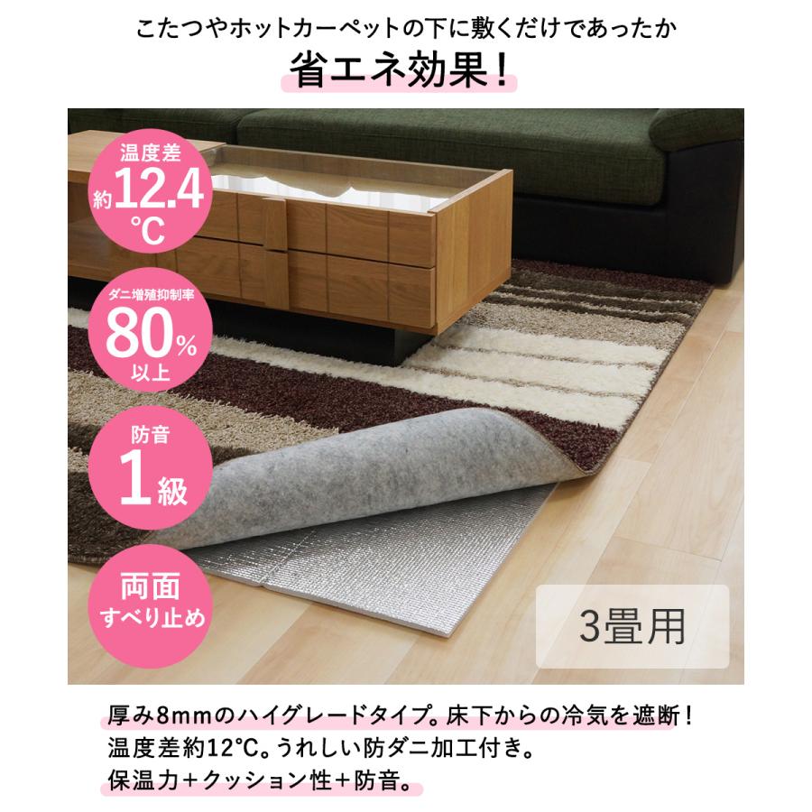 アウトレット 防ダニ 防音 ホットカーペット 下 断熱シート ほかほか