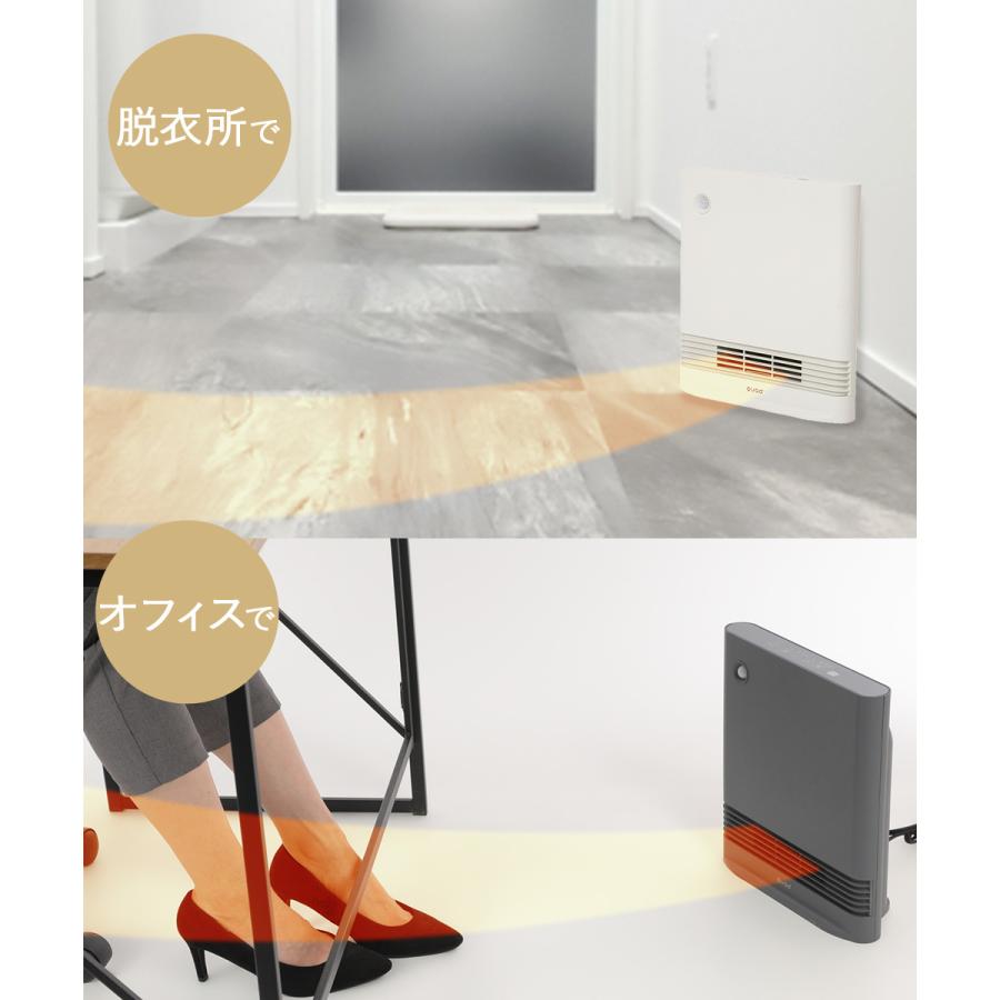 スリム セラミックヒーター 電気 ヒーター 省エネ 大風量 マイコン式