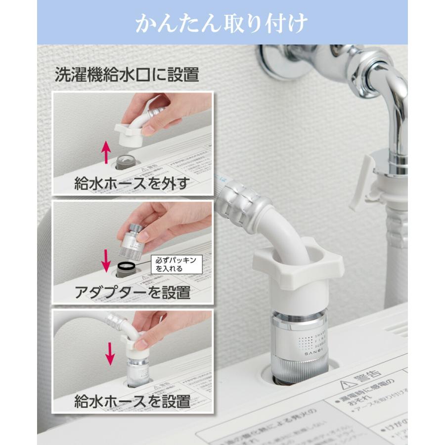 SANEI 洗濯機用アダプター 日本製 PM100-20 | ウルトラファインバブル
