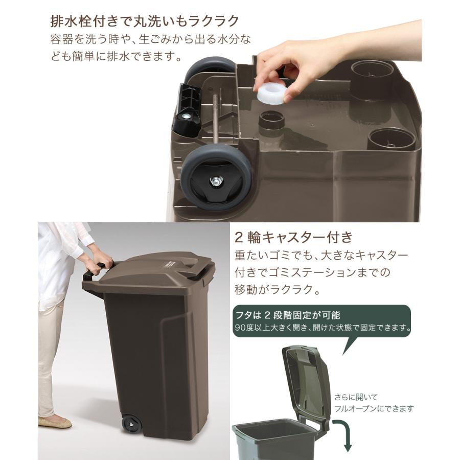 爆買 SP ハンドル付 ダストボックス 90 キャスター付 アスベル